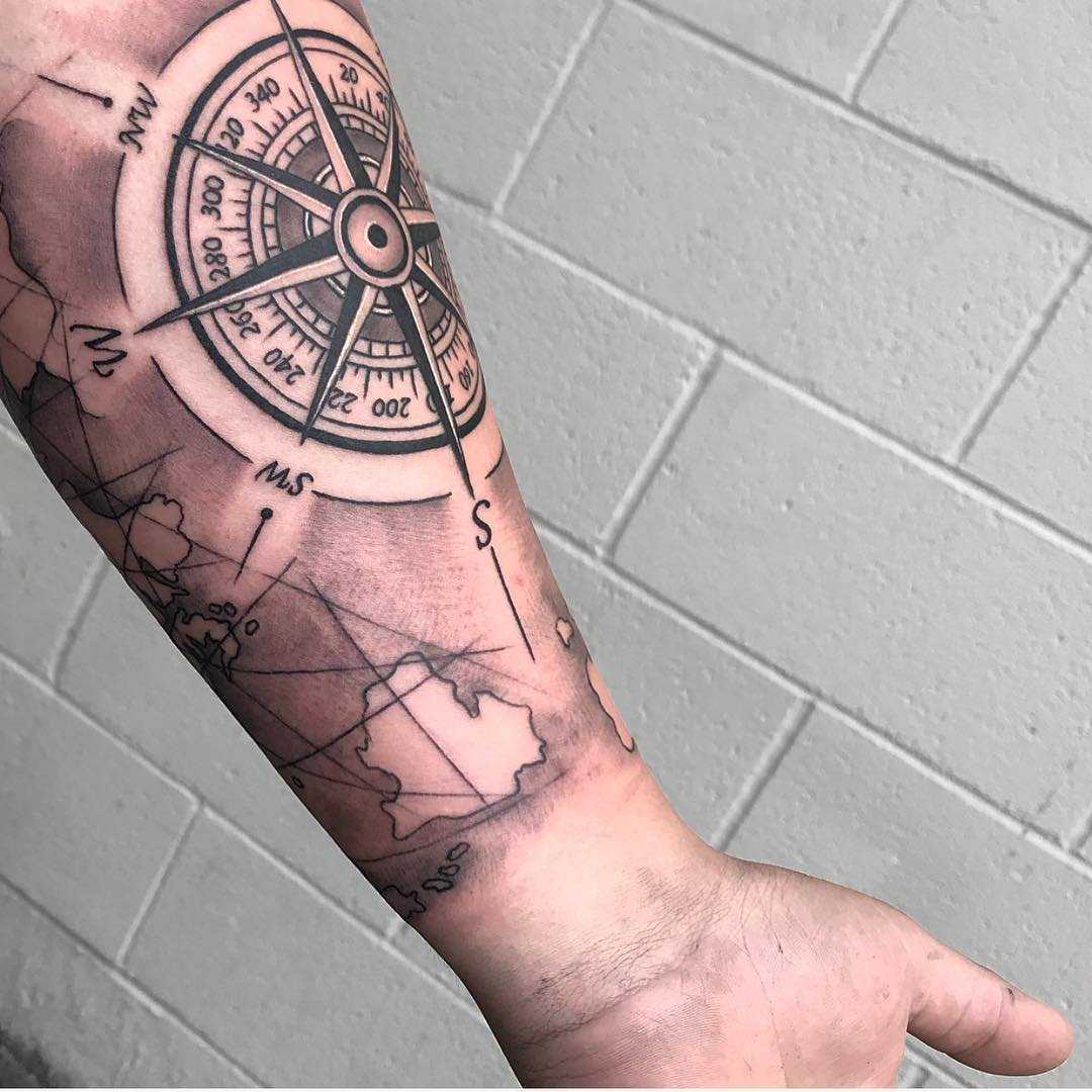 Значение тату компас