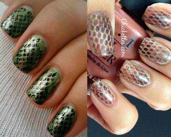 Маникюр со змеями 2020: модный дизайн, фото