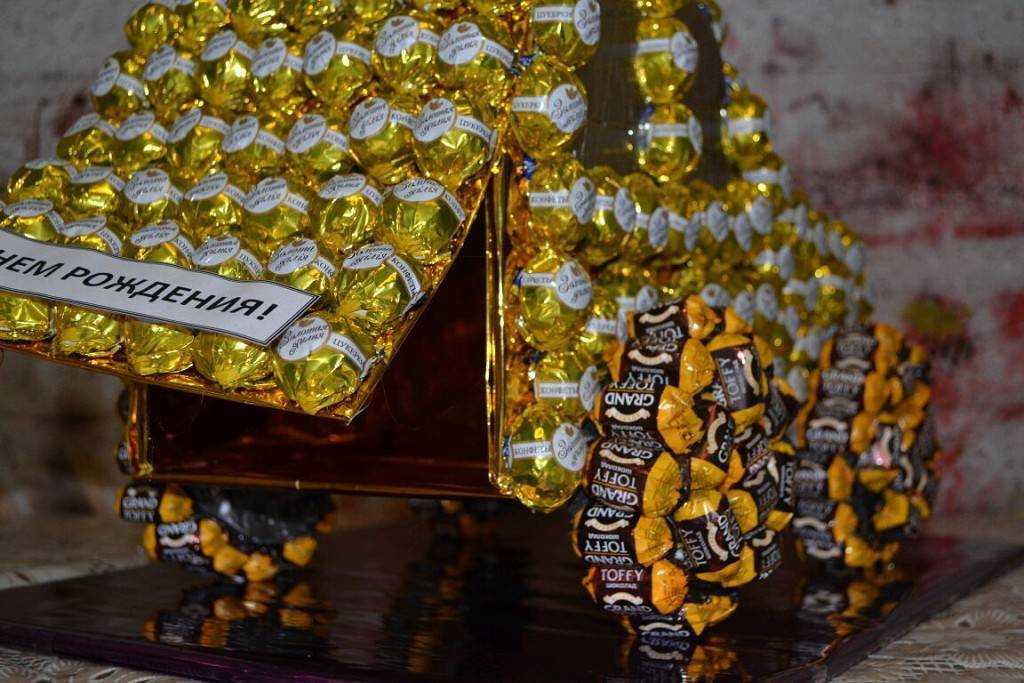 🍬 поделки из конфет на новый год своими руками: крутые идеи и инструкции