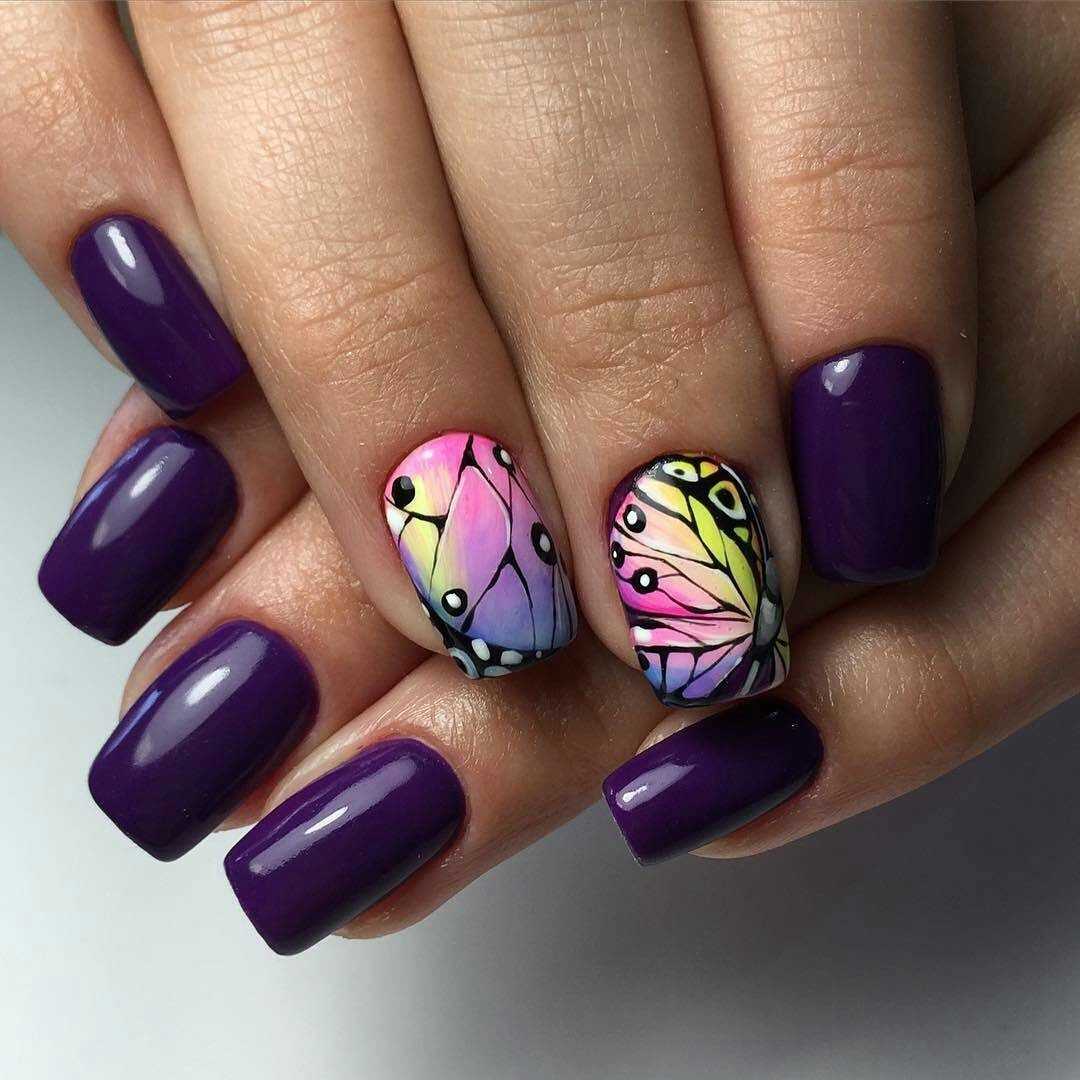 Идеи фиолетового маникюра • журнал nails