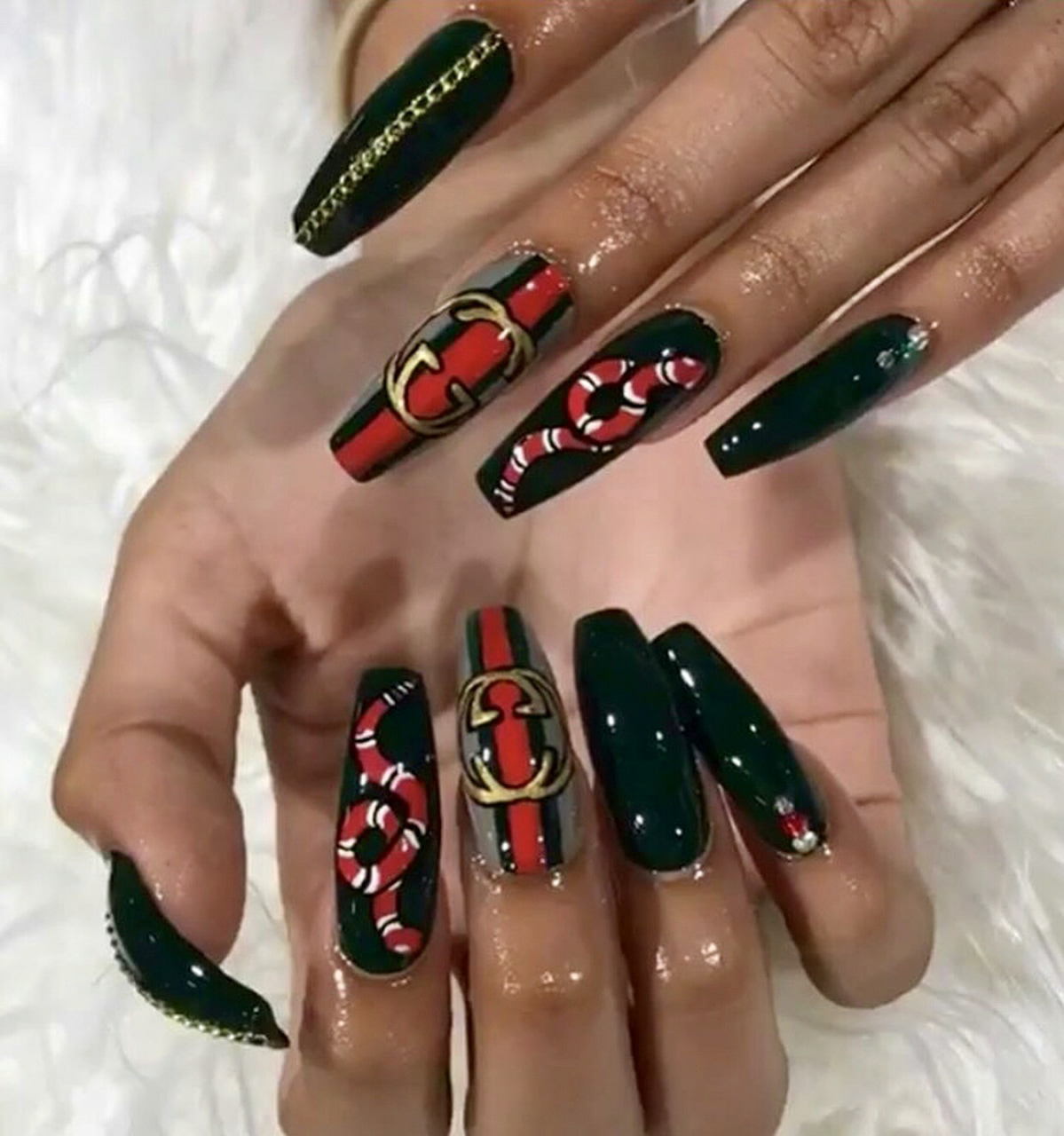 Эти ногти как gucci: отпадный маникюр!!! | nailspiration.net