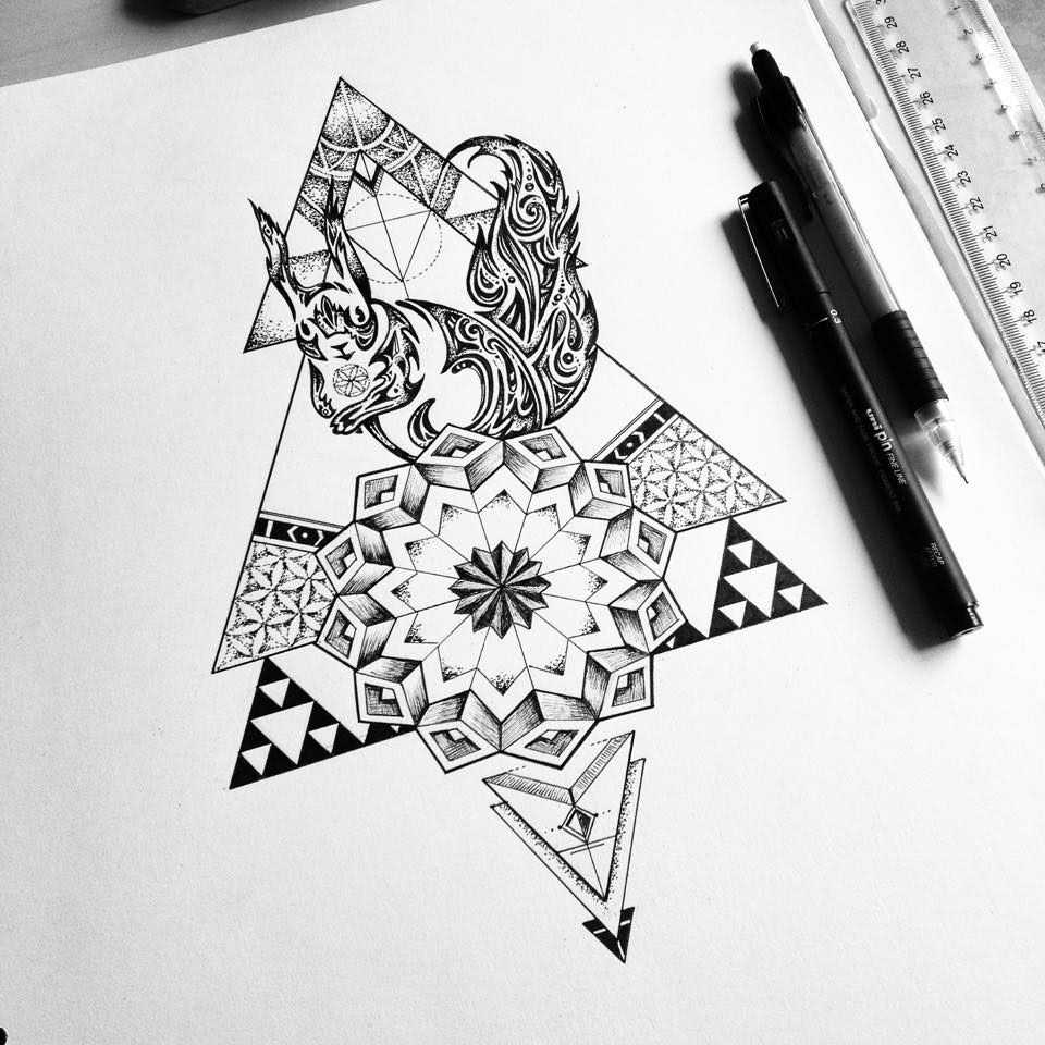 Tattoo • тату стиль геометрия