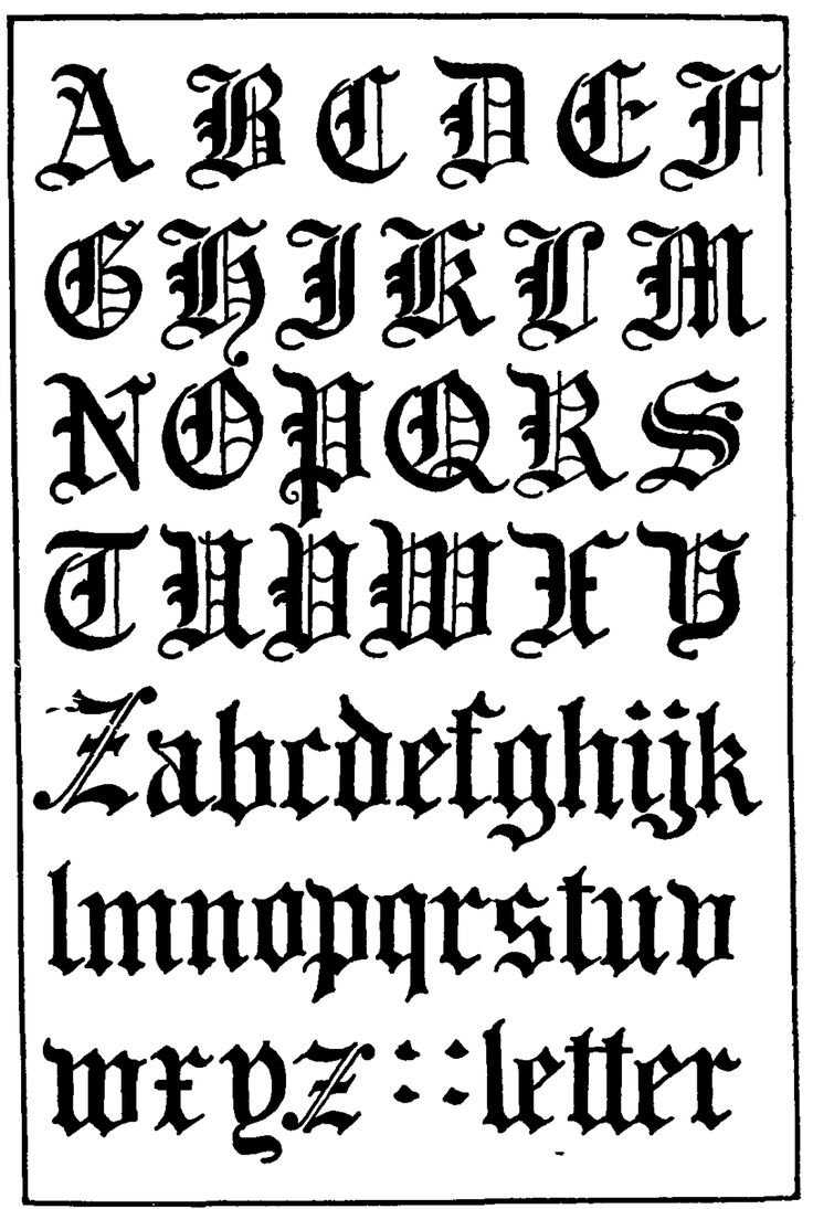 Оригинальные татуировки букв