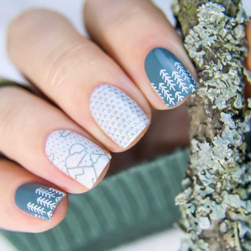 Дизайн коротких ногтей на новый год 2021