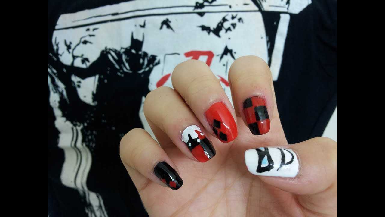 Маникюр харли квинн. харли квинн 丨 harley quinn: идеи для маникюра и фотосессий