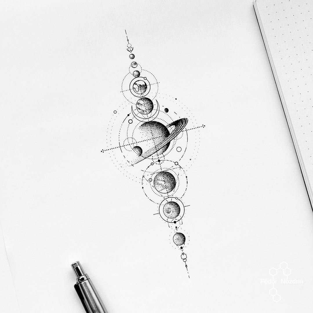 Тату геометрия - точность линий и строгость форм | tattoo-ideas.ru