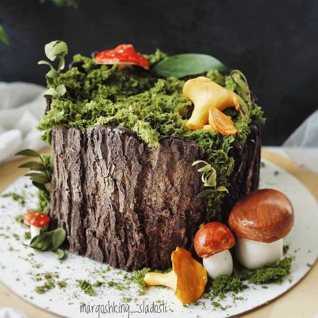 Торт пень трухлявый (и не только): 11 домашних вкусных рецептов