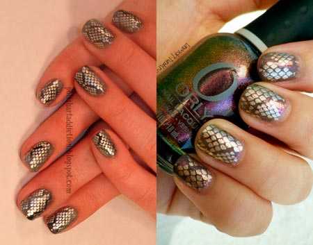 Маникюр змеиная кожа: как сделать в домашних условиях