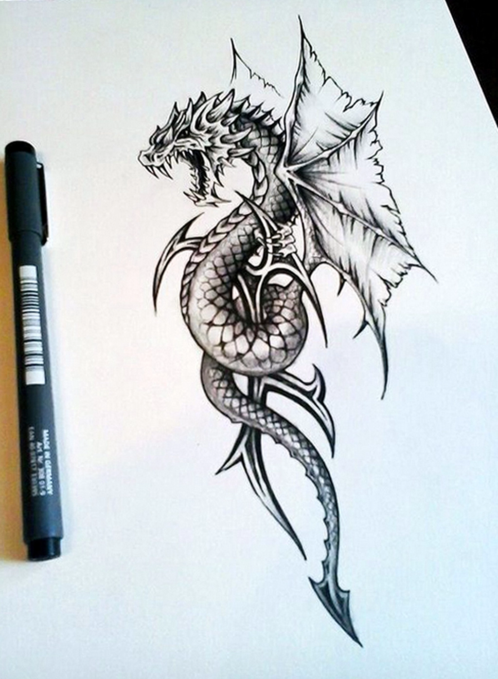 Татуировки с драконами – значение и фото
