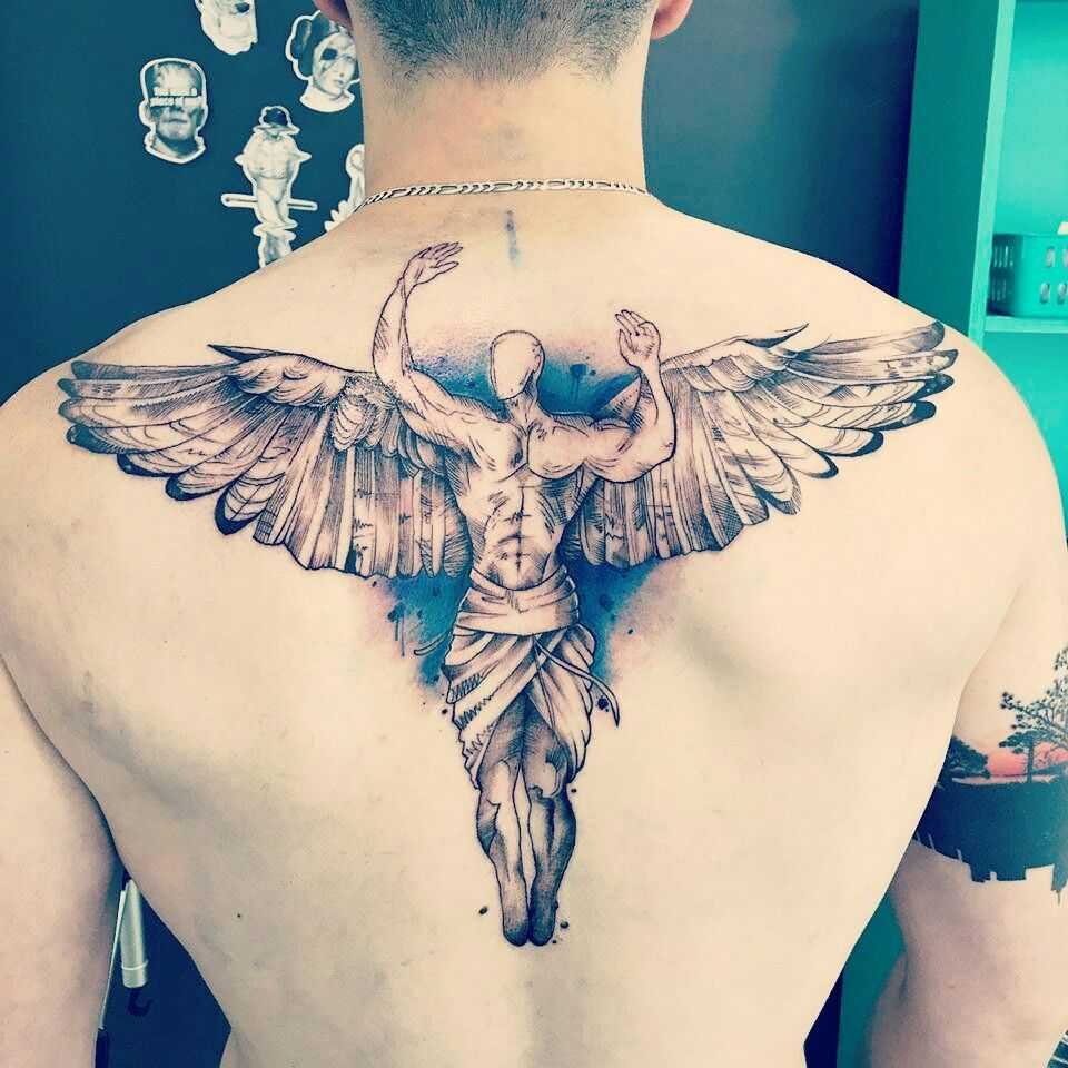 Tattoo • тату ангел: популярные стили и композиции