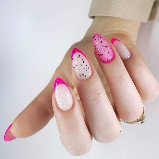 Розовый френч: актуальные сочетания цветов, утонченный декор, лучшие идеи на фото