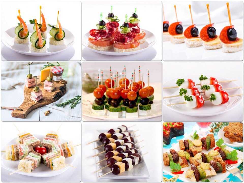 Канапе на праздничный стол  - рецепты с фото простые и вкусные канапе на шпажках | cookingfood.com.ua
